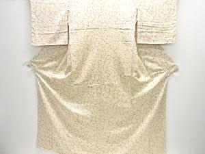 金通し雪輪模様小紋着物(重ね衿付き)